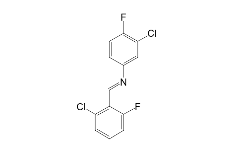 3-chloro-N-(2-chloro-6-fluorobenzylidene)-4-fluoroaniline