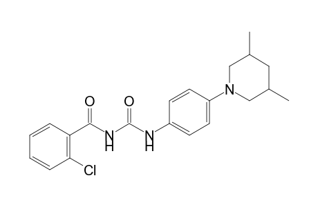 Benzamide, 2-chloro-N-[[[4-(3,5-dimethyl-1-piperidinyl)phenyl]amino]carbonyl]-