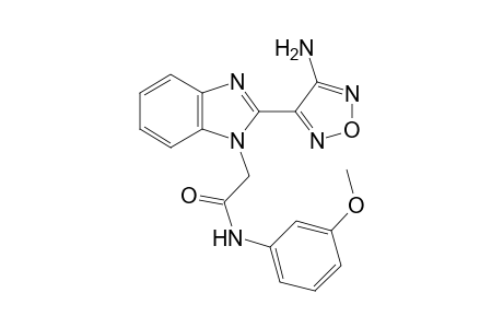 2-[2-(4-amino-1,2,5-oxadiazol-3-yl)-1H-benzimidazol-1-yl]-N-(3-methoxyphenyl)acetamide