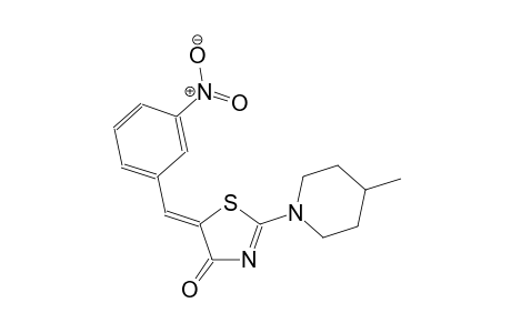 (5Z)-2-(4-methyl-1-piperidinyl)-5-(3-nitrobenzylidene)-1,3-thiazol-4(5H)-one