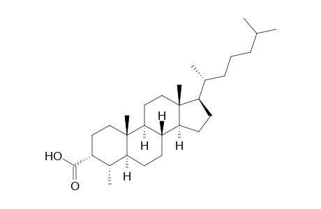 3.alpha.-Carboxy-4.alpha.-methyl-5.alpha.-cholestane