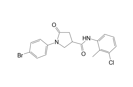 3-pyrrolidinecarboxamide, 1-(4-bromophenyl)-N-(3-chloro-2-methylphenyl)-5-oxo-