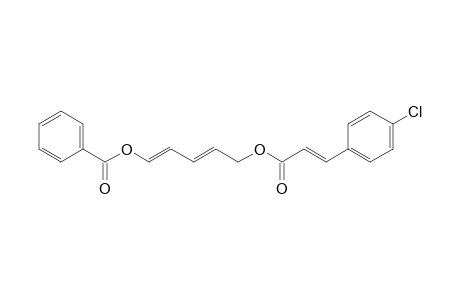 2-Propenoic acid, 3-(4-chlorophenyl)-, 5-(benzoyloxy)-2,4-pentadienyl ester, (E,E,E)-