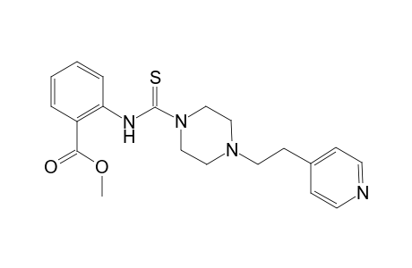 Benzoic acid, 2-[[[4-[2-(4-pyridinyl)ethyl]-1-piperazinyl]carbonothioyl]amino]-, methyl ester