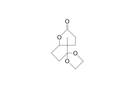 (1Sr, 6sr)-7,7-ethylenedioxy-6-methyl-2-oxa-bicyclo(4.3.0)nonan-3-one