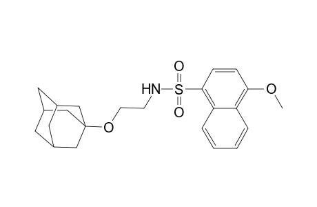 N-[2-(1-adamantyloxy)ethyl]-4-methoxy-1-naphthalenesulfonamide