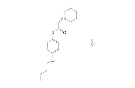 4'-butoxy-1-piperidineacetanilide, monohydrochloride