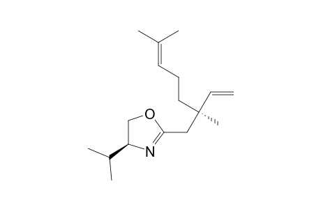 (4S,2'R)-2-(2,6-dimethyl-2-ethenyl-5-heptenyl)-4,5-dihydro-4-(1-methylethyl)oxazole