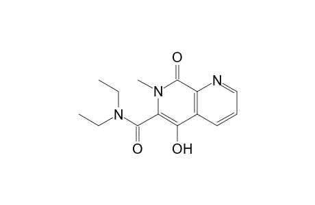 5-HYDROXY-7-METHYL-1,7-NAPHTHYRIDIN-8-(7H)-ONE-6-N,N-DIETHYL-CARBOXAMIDE