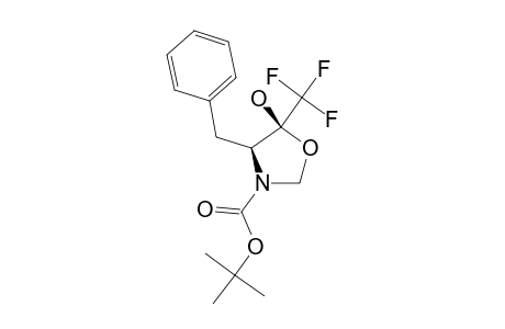 (4S,5S)-4-BENZYL-N-(TERT.-BUTYLOXYCARBONYL)-5-HYDROXY-5-(TRIFLUOROMETHYL)-1,3-OXAZOLIDINE