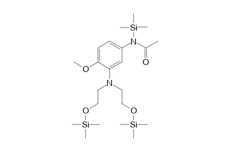 3'-(bis(2-hydroxyethyl)amino)-4'-methoxyacetanilide tri-TMS