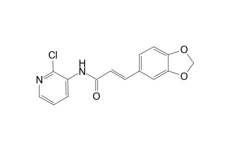 (2E)-3-(1,3-benzodioxol-5-yl)-N-(2-chloro-3-pyridinyl)-2-propenamide