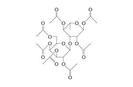 3-O.beta.-D-Galactopyranosyl-L-rhamnose heptaacetate