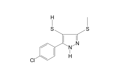 5-(p-chlorophenyl)-3-(methylthio)pyrazole-4-thiol