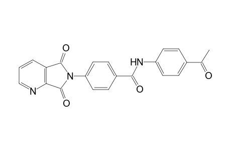 N-(4-acetylphenyl)-4-(5,7-dioxo-5,7-dihydro-6H-pyrrolo[3,4-b]pyridin-6-yl)benzamide