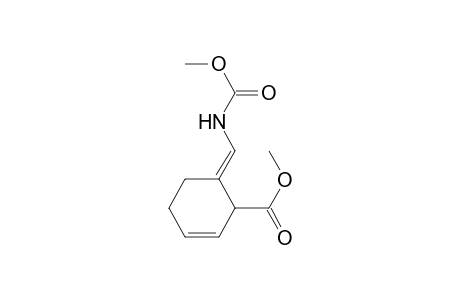 2-Cyclohexene-1-carboxylic acid, 6-[[(methoxycarbonyl)amino]methylen e]-, methyl ester, (E)-(.+-.)-