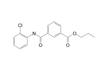 Isophthalic acid, monoamide, N-(2-chlorophenyl)-, propyl ester