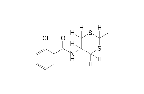 o-chloro-N-(2-methyl-m-dithian-5-yl)benzamide