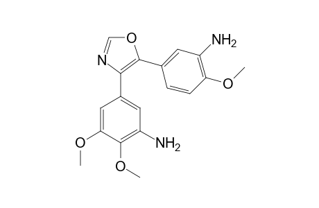 4-(3'-amino-4',5'-dimethoxyphenyl)-5-(3''-amino-4''-methoxyphenyl)-oxazole