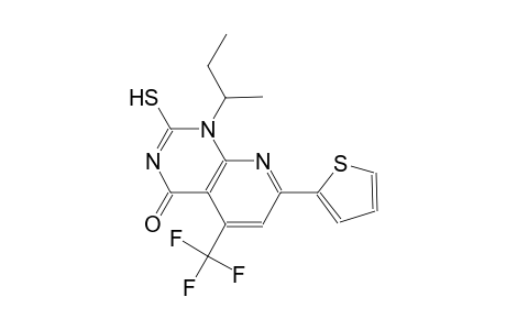 pyrido[2,3-d]pyrimidin-4(1H)-one, 2-mercapto-1-(1-methylpropyl)-7-(2-thienyl)-5-(trifluoromethyl)-