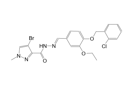 4-bromo-N'-((E)-{4-[(2-chlorobenzyl)oxy]-3-ethoxyphenyl}methylidene)-1-methyl-1H-pyrazole-3-carbohydrazide