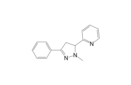 Pyridine, 2-(4,5-dihydro-1-methyl-3-phenyl-1H-pyrazol-5-yl)-, monohydrochloride