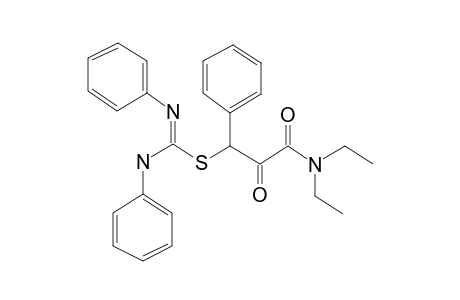 N,N-Diethyl-3-(N,N'-diphenylamidinothio)-3-phenylpyruvamide