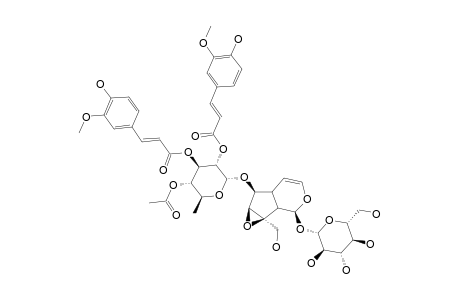 6-O-(4''-O-ACETYL-2'',3''-O-TRANS-FERULOYL)-ALPHA-L-RHAMNOPYRANOSYLCATALPOL;GMENLINOSIDE-H