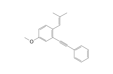 4-methoxy-1-(2-methylprop-1-en-1-yl)-2-(phenylethynyl)benzene