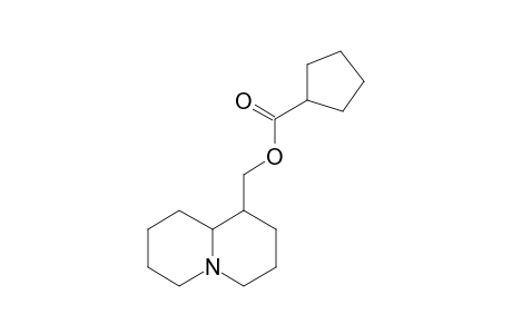 Cyclopentanecarboxylic acid octahydro-quinolizin-1-ylmethyl ester