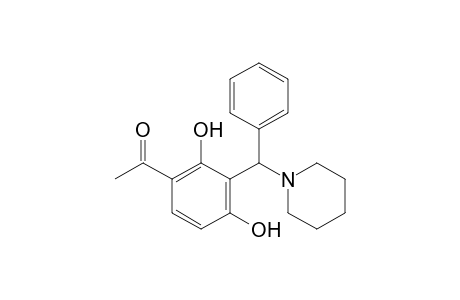 2',4'-dihydroxy-3'-(alpha-piperidinobenzyl)acetophenone