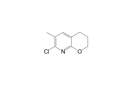 7-chloranyl-6-methyl-3,4-dihydro-2H-pyrano[2,3-b]pyridine