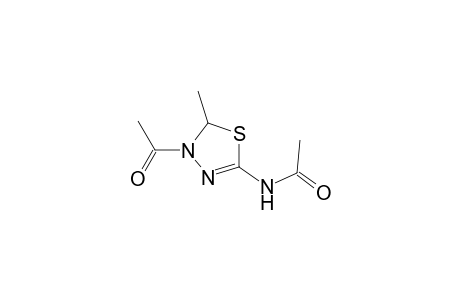 N-(4-acetyl-5-methyl-deltasquare-1,3,4-thiadiazolin-2-yl]acetamide