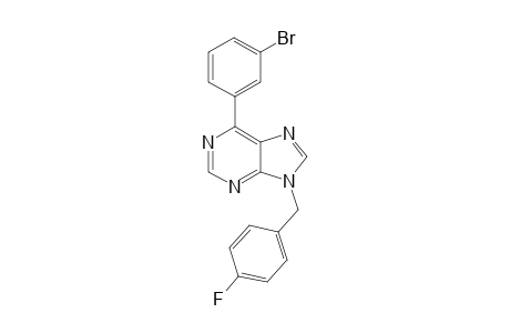 6-(3-Bromophenyl)-9-(4-fluorobenzyl)-9H-purine