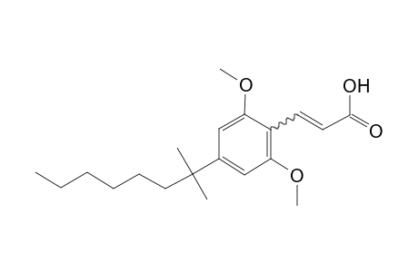 2,6-Dimethoxy-4-(1,1-dimethylheptyl)cinnamic acid