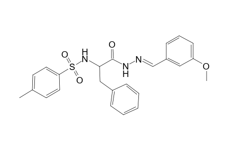 N-[(E)-(3-methoxyphenyl)methyleneamino]-3-phenyl-2-(p-tolylsulfonylamino)propanamide