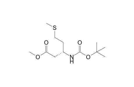 Methyl 3-[(t-butoxycarbonyl)amino]-6-thiaheptanoate