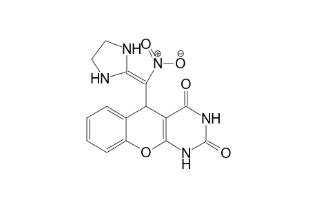 1,10a-Dihydro-5-[(imidazolidin-2-ylidene)(nitro)methyl]-2H-[1]benzopyrano[2,3-d]pyrimidine-2,4(3H)-dione