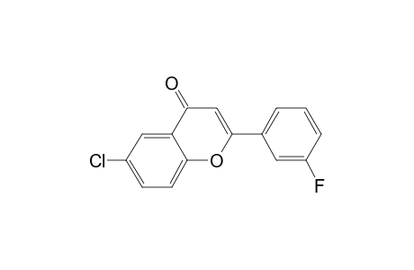 6-Chloro-2-(3-fluorophenyl)chromen-4-one