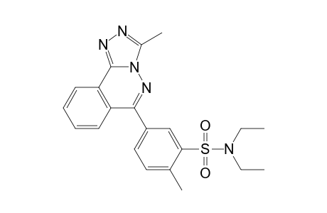 Benzenesulfonamide, N,N-diethyl-2-methyl-5-(3-methyl[1,2,4]triazolo[3,4-a]phthalazin-6-yl)-