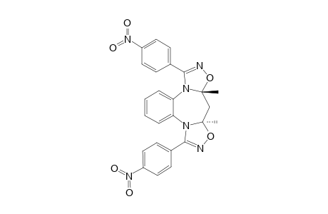 3a,4a-Dimethyl-1,7-bis(p-nitrophenyl)-3a,4a,8,13-tetrahydro-4H-nis[(1,2,4)-oxadiazolo[4,5-a : 5',4'-d]benzodiazepine