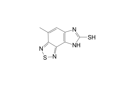 1,2,5-Thiadiazolo[3,4-g]benzimidazole-7-thiol, 4-methyl-