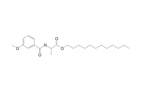 L-Alanine, N-(m-anisoyl)-, dodecyl ester