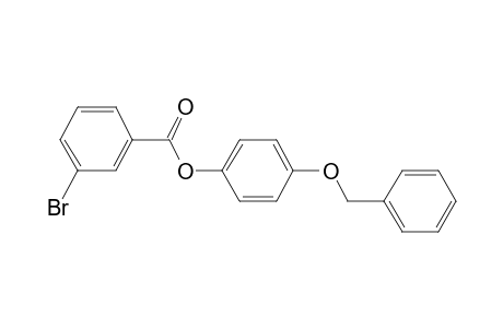 Benzoic acid, 3-bromo-, 4-benzyloxyphenyl ester