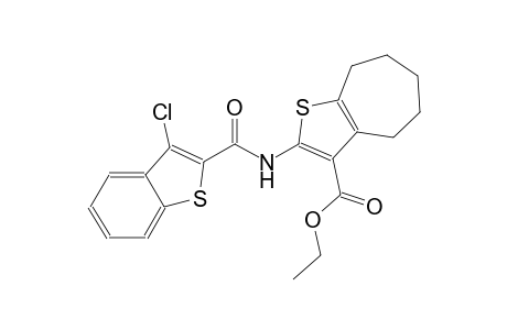 ethyl 2-{[(3-chloro-1-benzothien-2-yl)carbonyl]amino}-5,6,7,8-tetrahydro-4H-cyclohepta[b]thiophene-3-carboxylate