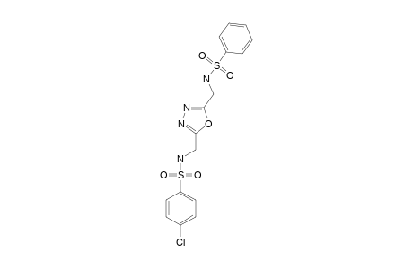 2-(PARA-CHLOROPHENYLSULFONYLAMINOMETHYL)-5-PHENYLSULFONYLAMINOMETHYL-1,3,4-OXADIAZOLE