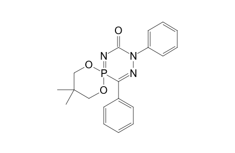 7,11-Dioxa-6-phospha-1,3,4-triazaspiro[5.5]undeca-1(6),4-diene-2-one, 9,9-dimethyl-3,5-diphenyl-