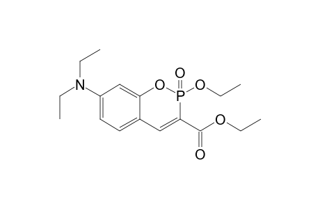 Ethyl 7-N,N-diethylamino-2-ethoxy-2-oxo-2H-1,2-benzoxaphosphorine-3-carboxylate