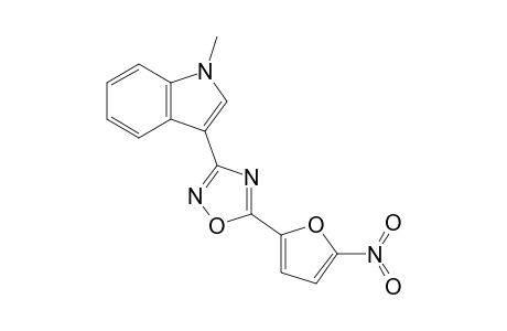 3-(1-Methylindol-3-yl)-5-(5-nitro-2-furyl)-1,2,4-oxadiazole