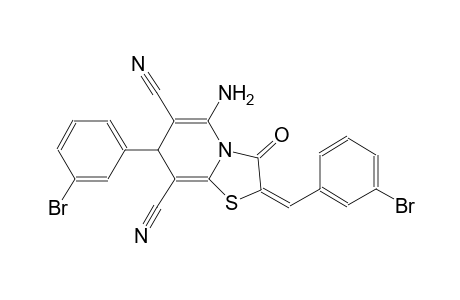 (2E)-5-amino-2-(3-bromobenzylidene)-7-(3-bromophenyl)-3-oxo-2,3-dihydro-7H-[1,3]thiazolo[3,2-a]pyridine-6,8-dicarbonitrile